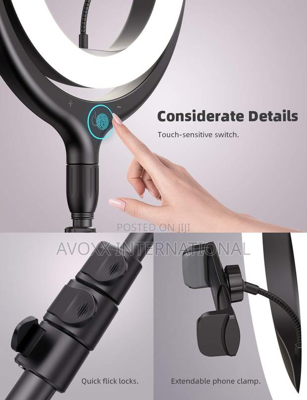 10'' Selfie Ring Light 67'' Tripod Stand - Lamicall Light · Photo 6