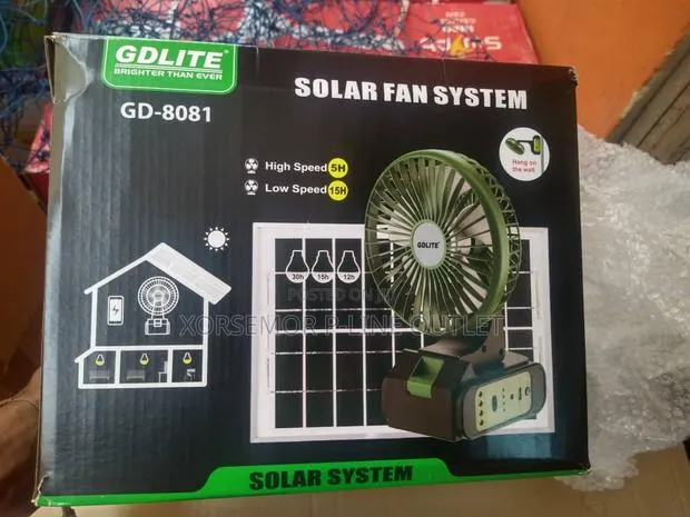 Solar Electric Chargeable Fan · Photo 1