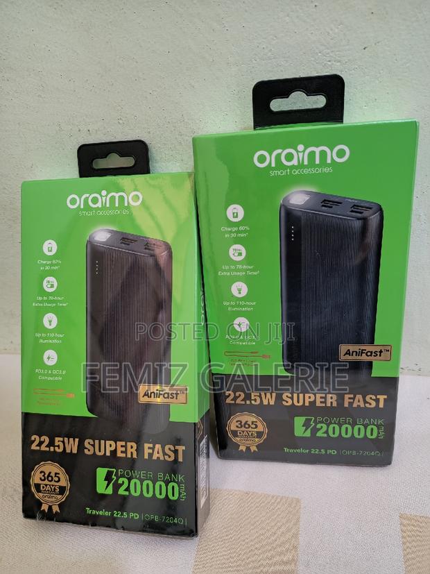 Oraimo Traveler 22.5 PD 20000mah 22.5W Power Bank · Photo 1