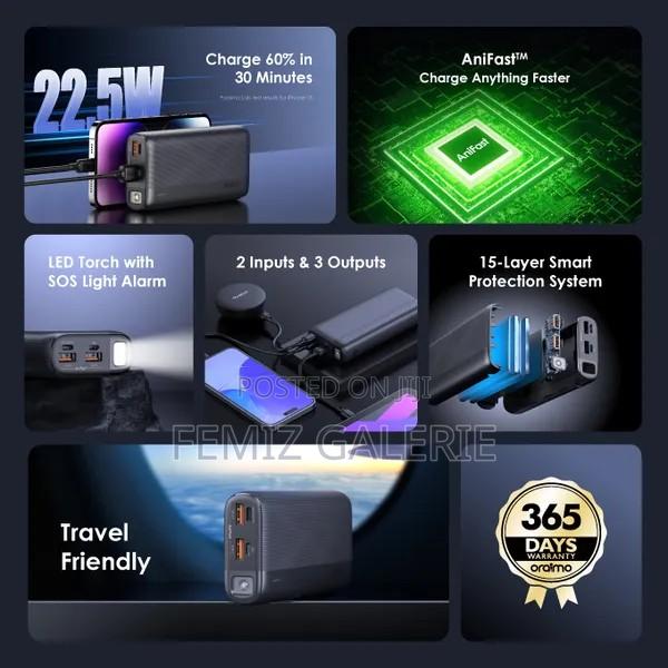 Oraimo Traveler 22.5 PD 20000mah 22.5W Power Bank · Photo 7