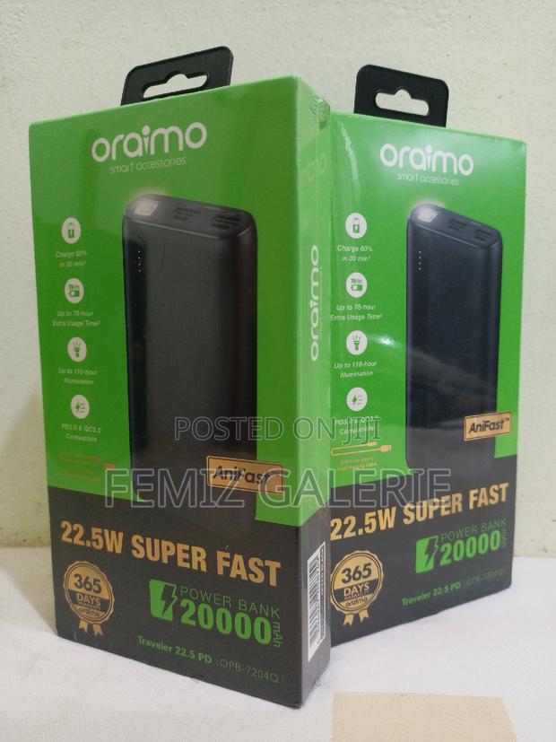 Oraimo Traveler 22.5 PD 20000mah 22.5W Power Bank · Photo 4