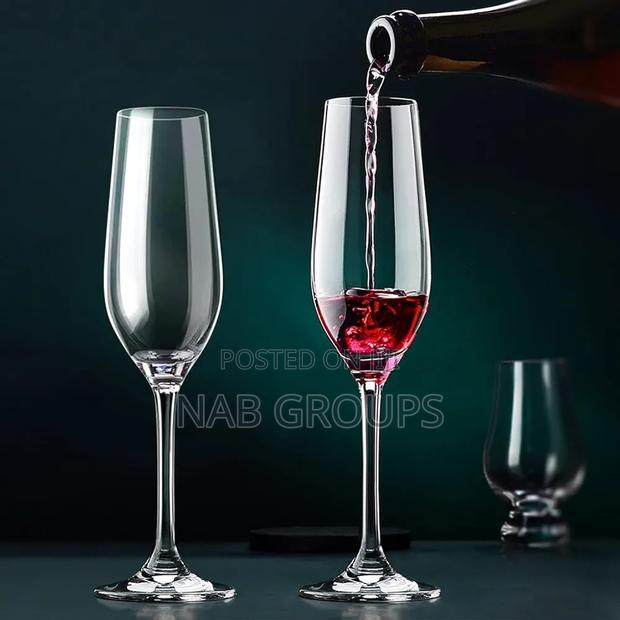 6pcs Flute Champagne Glasses · Photo 1