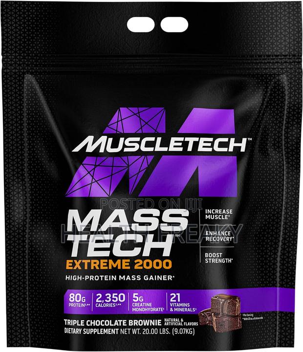 Masstech Extreme 2000 Mass Gainer Weight Gainer Bulk Muscles · Photo 3