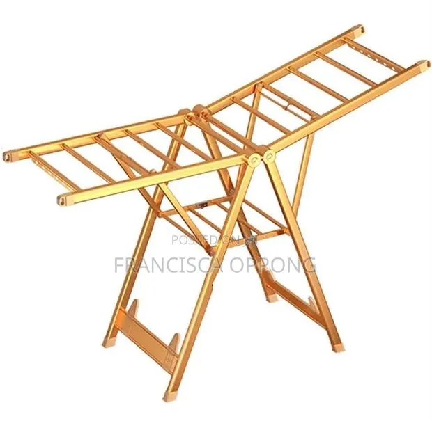 Foldable Stainless-Steel Clothes Drying Rack · Photo 1