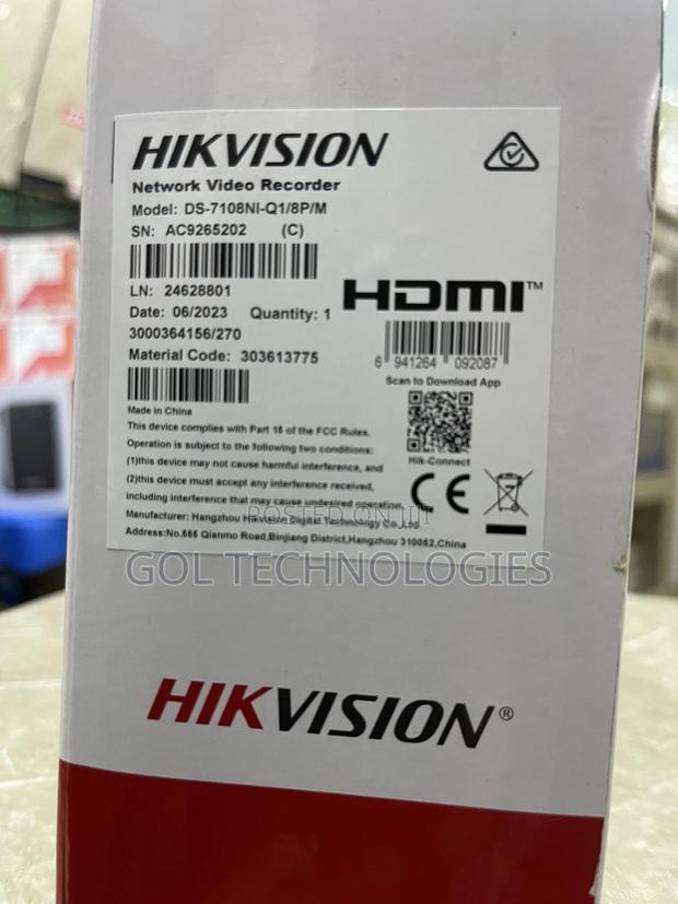 Hikvision 8ch Poe Embedded NVR Ds-7108ni-Q1-M · Photo 4