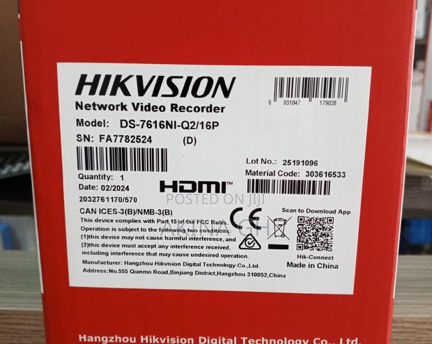 Hikvision 16ch Poe NVR Ds-7616ni-Q2/16p · Photo 2