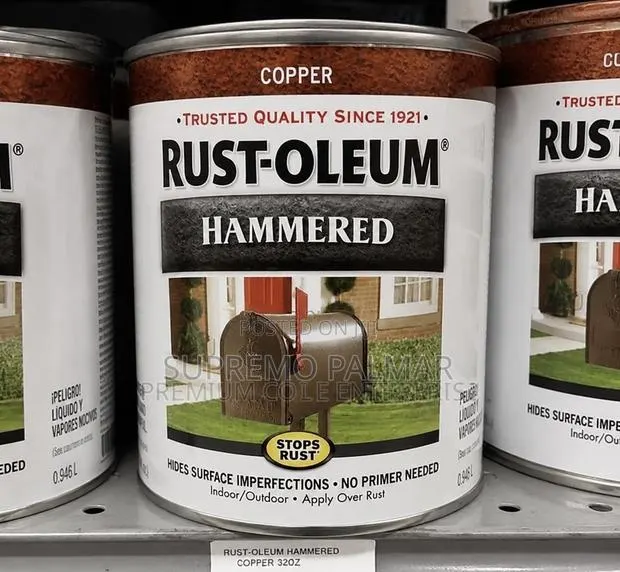 Rust-Oleum Protective Hammered Finish Paint - Copper Metal Paint · Photo 1