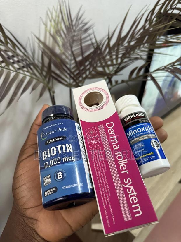 Kirkland Minoxidil Biotin Derma Roller for Hair Growth · Photo 1