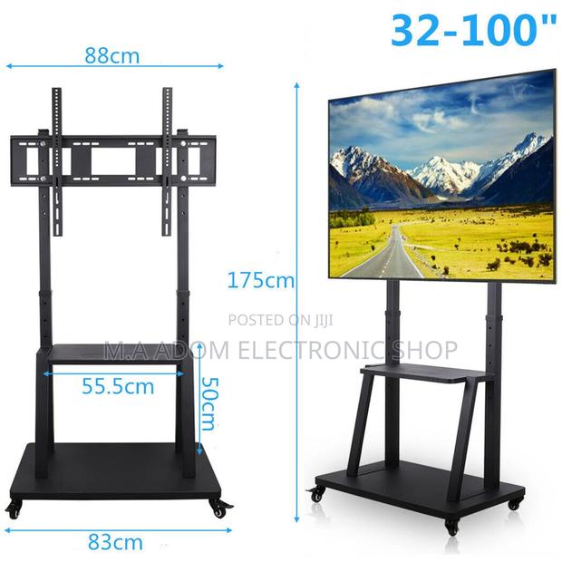 Floor Stand Standing Mobile Tv Trolley for TVS 75” · Photo 1