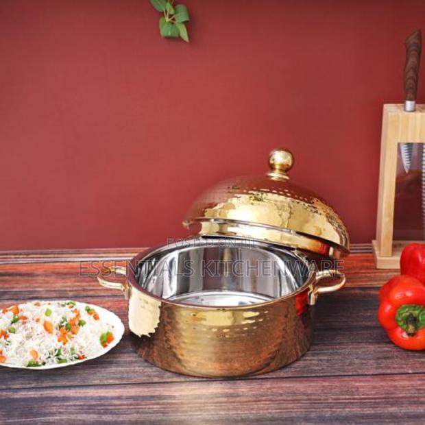 Royalford 4L Stainless Steel Monarch Dome Hot Pot · Photo 1