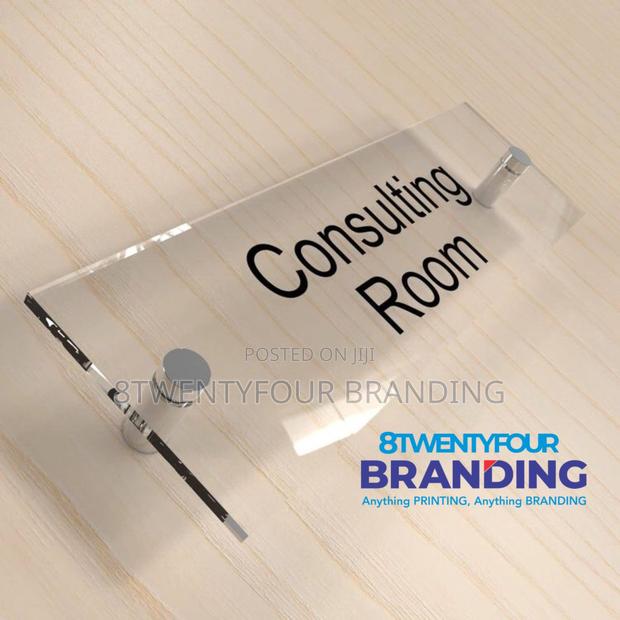 Acrylic Executive Door Sign 2x10 Inches · Photo 2