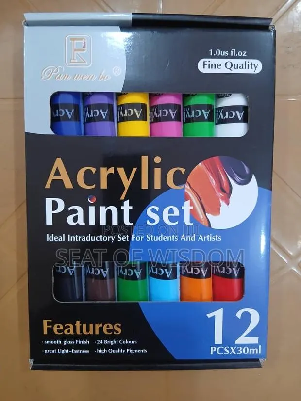 12 Colours Acrylic Paint · Photo 1