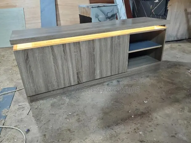 Foreign Wood 5ft Tv Stand With Led · Photo 1