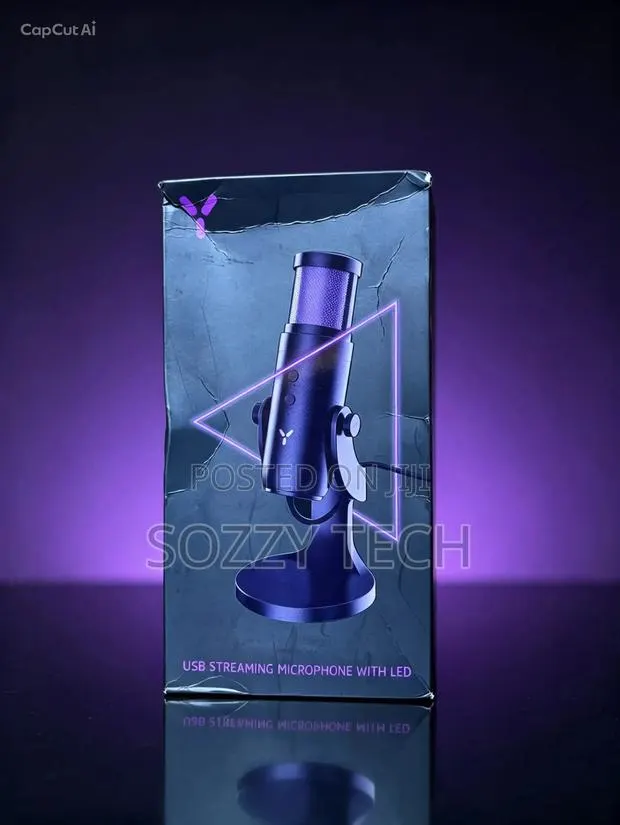 ISY IMI-2000 USB Streaming Microphone LED Streaming Microphone, Black · Photo 1
