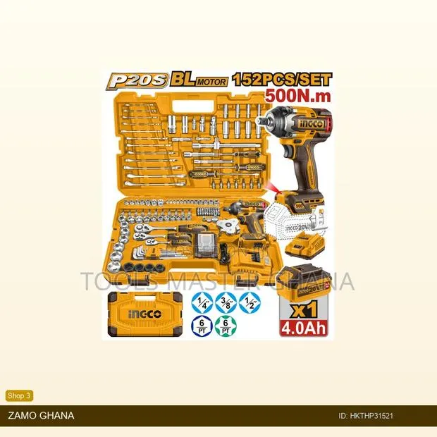 152 PCS Cordless Impact Wrench Tools - Hkthp31521 · Photo 1