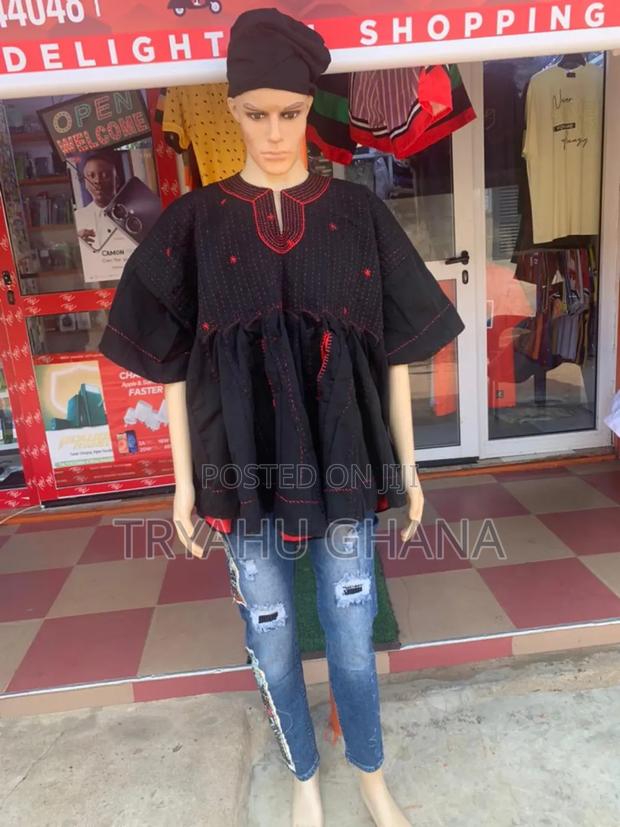 Buy Pure Original Quality Men's Black and Red Smock at Tryahu · Photo 1