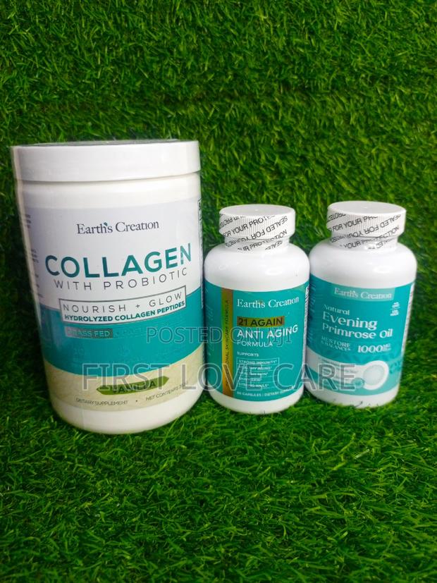 Earth's Creation Collagen , 21 Again Evening Primrose Oil · Photo 1