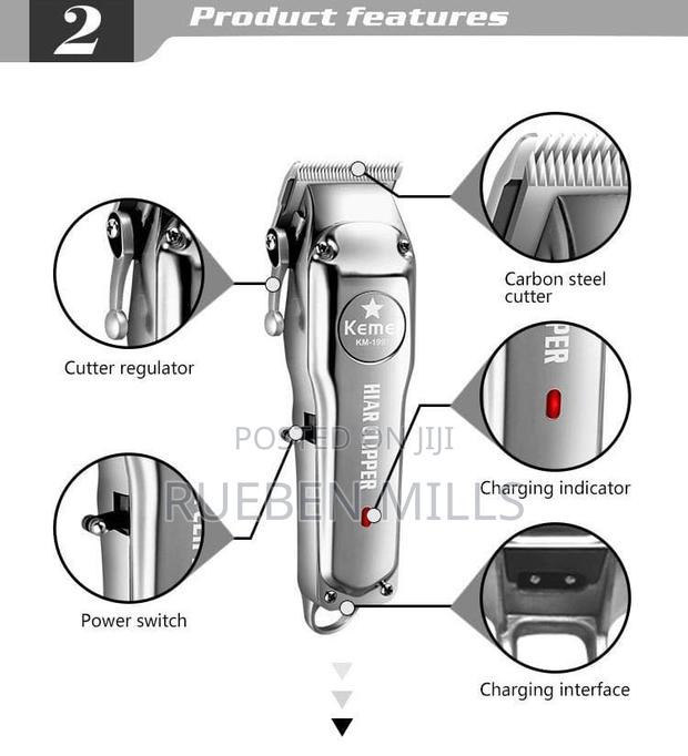 First Grade Salon Hair Clipper Barbering Machine - Kemei · Photo 4