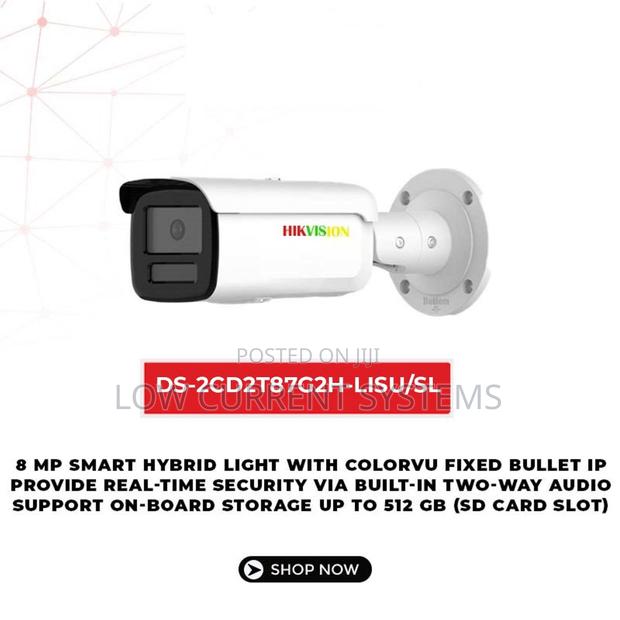 Hikvision 8mp Smart Light Colorvu Bullet Wifi Network Camera · Photo 1
