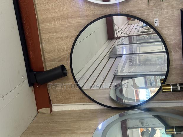 Round Mirror Shelf_black White Mirrors With Shelf · Photo 7