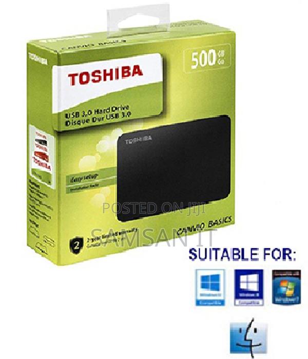 Toshiba External Hard Drive Portable – 500gb Black · Photo 2