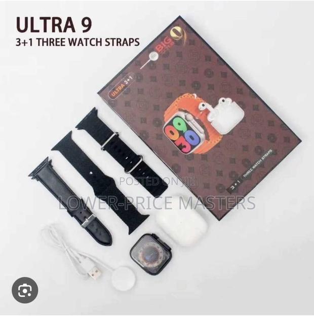 3 in 1 Ultra 9 Smartwatch With Airpods · Photo 1