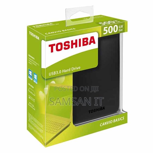Toshiba External Hard Drive Portable – 500gb Black · Photo 1