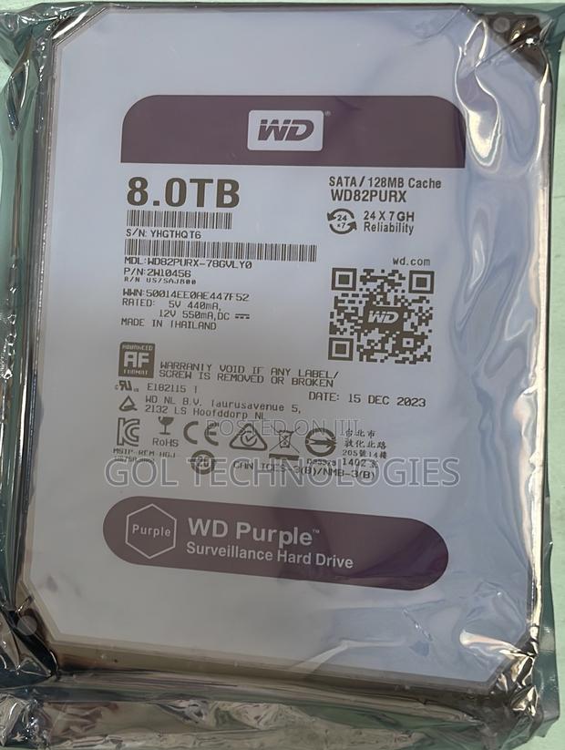 8tb Wd Purple Surveillance Hard Drive HDD · Photo 1