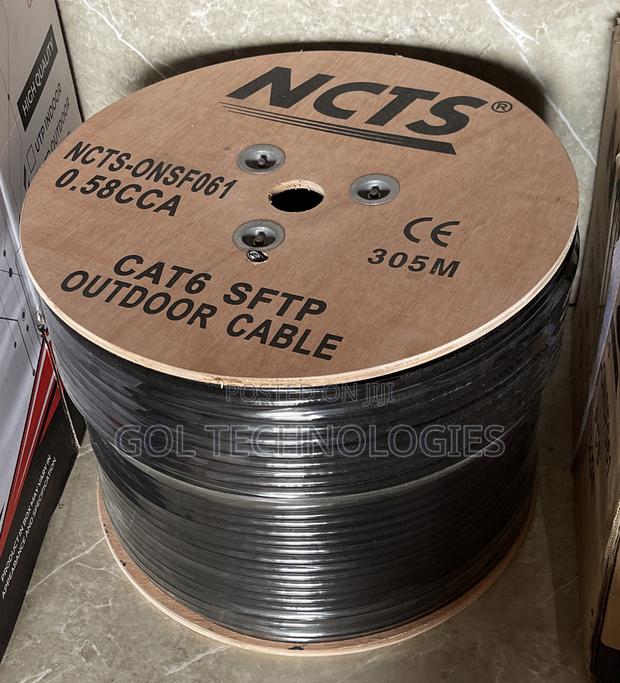 Double Coated Cat6 SFTP 0.58CCA Outdoor Cable · Photo 1