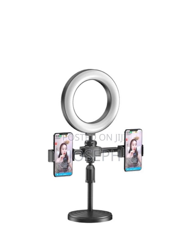 6 Inches Ring Light With 2 Phone Holder Tiktok Live · Photo 3