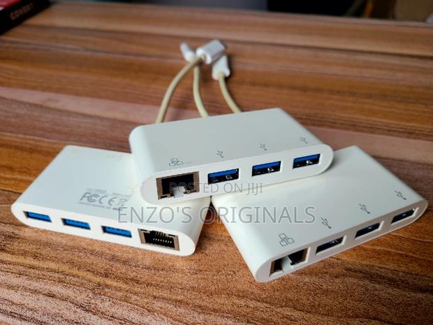 USB-C to Gigabit Lan Rj45 Ethernet + 3port USB Hub · Photo 5