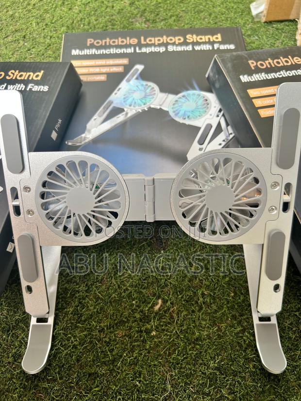 Portable Laptop Stand With Fan · Photo 3
