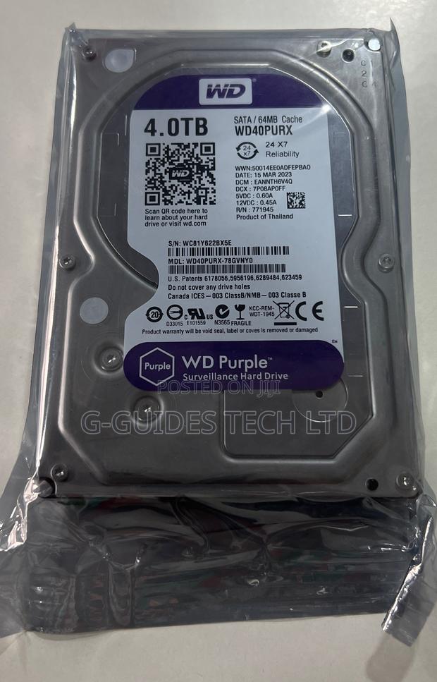 4tb Wd Purple Surveillance Hard Drive · Photo 1