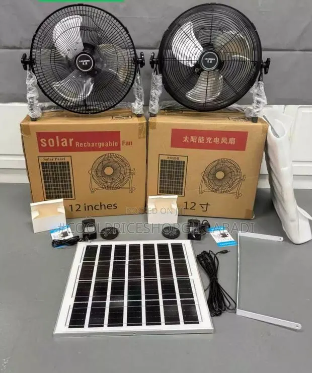 Solar Cooling Fan Chargeable System · Photo 1