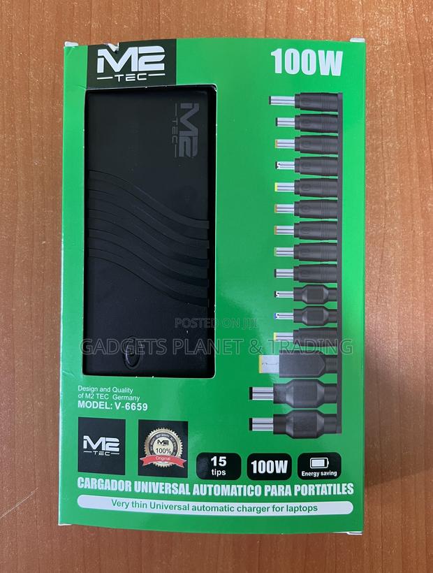 M2 Tec Universal Laptop Charger With 15 Tips - 100w · Photo 3