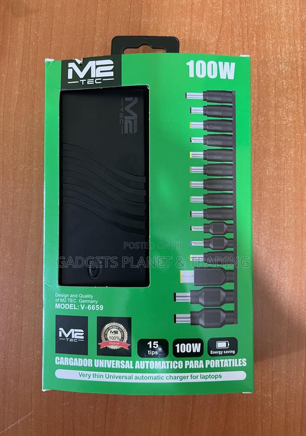 M2 Tec Universal Laptop Charger With 15 Tips - 100w · Photo 1