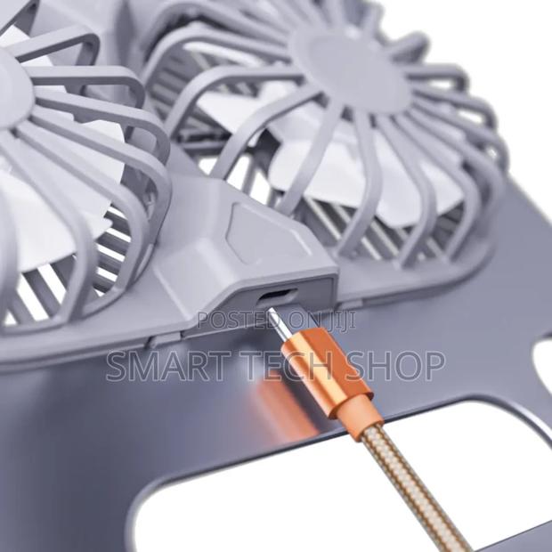 Height Adjustable Foldable Aluminium Laptop Stand With Fan · Photo 5