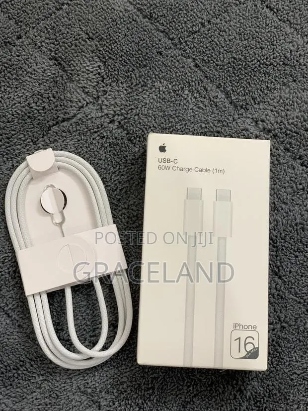 Original Apple iPhone 16 -18 Pro Max Cable USB-C 60w Fast Charging · Photo 1