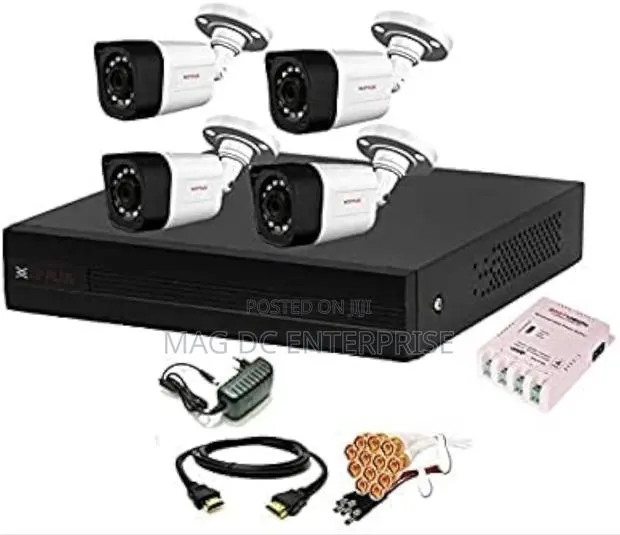 8 Channels Smart CCTV With 4 Cameras, Cables and Accessories · Photo 1