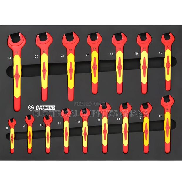 1000V Insulated VDE Double Ended Open Spanner Set · Photo 2