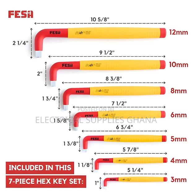 1000V VDE Insulated Hexagon Allen Key Set · Photo 4