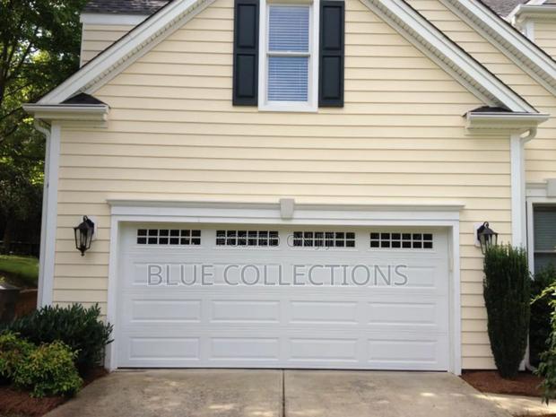 14×8 Morden Automated Garage Door With Fanlight · Photo 1