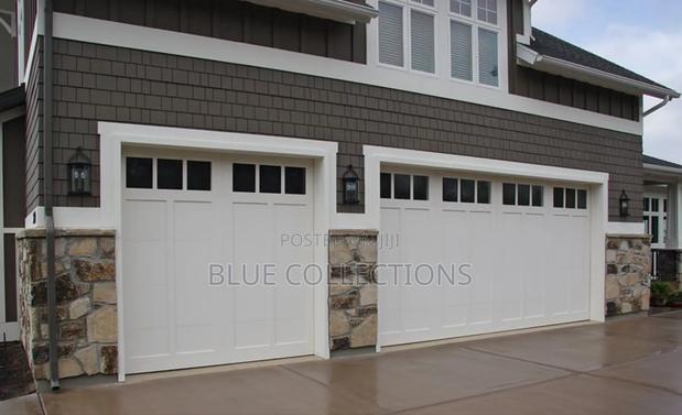 12×8 Double Garage Doors With Fanlight · Photo 1