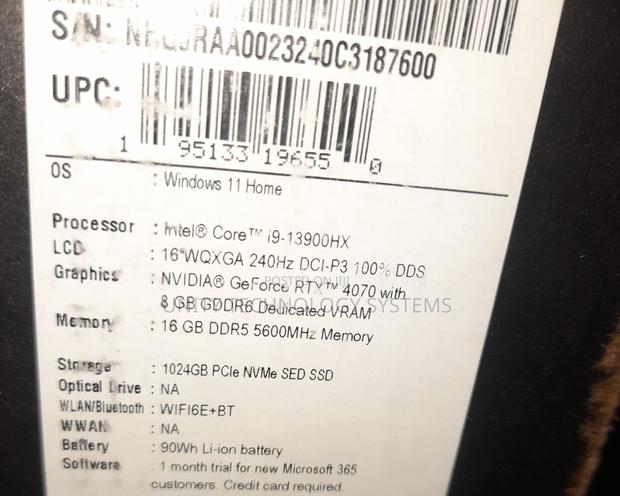 New Laptop Acer Predator Helios 16 16GB Intel Core I9 SSD 1T · Photo 3