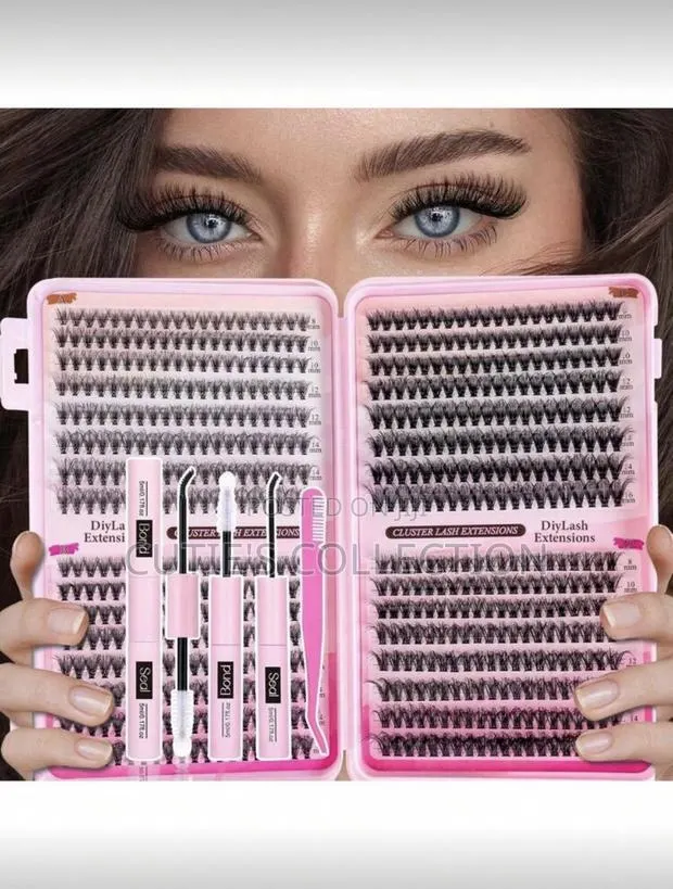 640PCS DIY Eyelash Extension Kit Extra Thick Fluffy D-Curl Lashes · Photo 1
