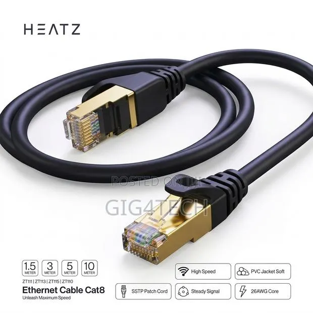 Heatz Zt113 3m Ethernet Cable Cat8 · Photo 1