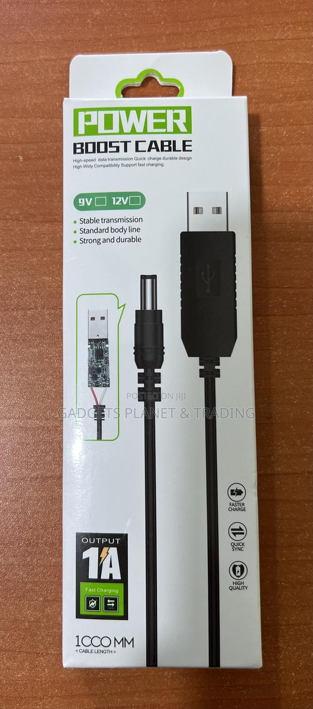USB Boost Cable 9V to 12V Power Adapter Cable - 1M · Photo 1