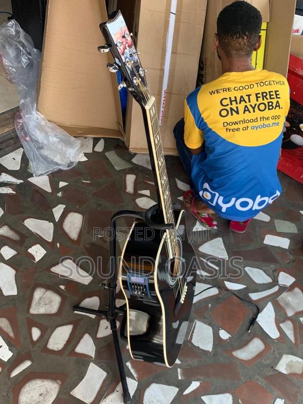 Yamaha Semi-Acoustic Guitar (Black) · Photo 3