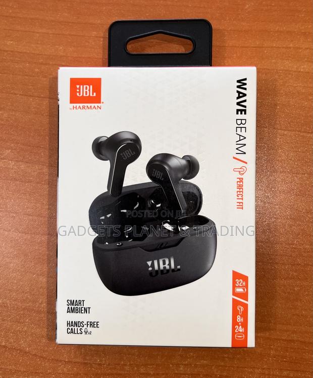 JBL Wave Beam Super Bass Bluetooth Earbuds Black · Photo 2