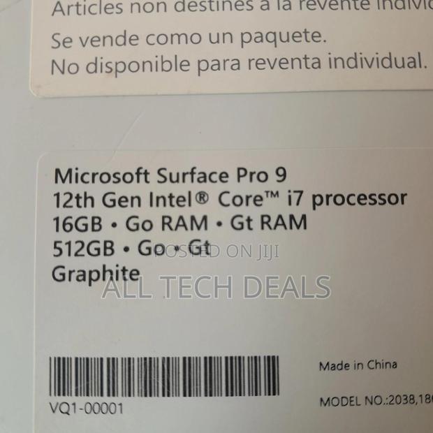 New Laptop Microsoft Surface Pro 9 16GB Intel Core I7 SSD 512GB · Photo 3